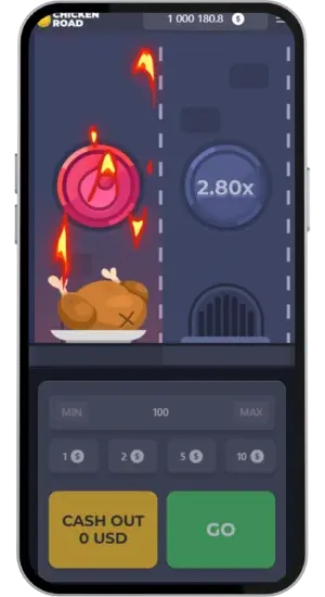 Chicken Road Flammenfalle im mobilen Spiel