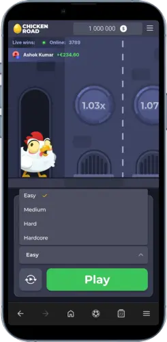 Chicken Road Risiko Level auswählen